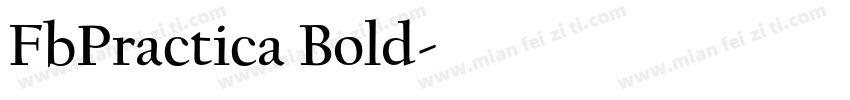 FbPractica Bold字体转换